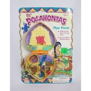 Vintage Lil' Pocahontas Play Purse Play Set by Prime Time Polly Pocket Size NOS